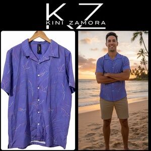 Kini Zamora ✨ Hawaii • Manu O Ku • Aloha Shirt • MEDIUM